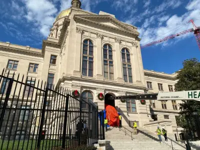 26-foot eastern red cedar takes center stage at Georgia Capitol