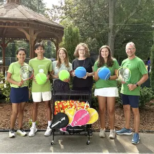 FIRST SERVE donates equipped tennis carts to Roswell academy
