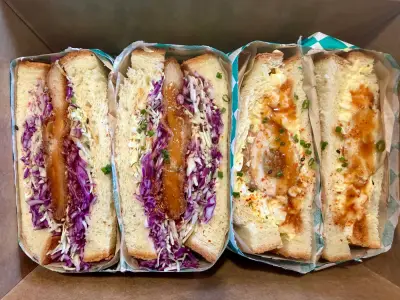 Pillowy Japanese sandos are the star of a new cafe on North Tennyson