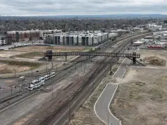 Train and car crash at 24th and Welton halts RTD L Line service in Denver