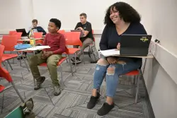 This mom takes her 9-year-old to college. How MSU Denver supports students who are parents.