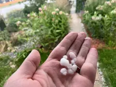 PHOTOS: Coloradans capture torrential rain, waves of hail on social media