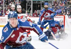 Avalanche’s Nathan MacKinnon, Brent Burns share passion for training, off-ice work: ‘I’ve already learned a lot from him’